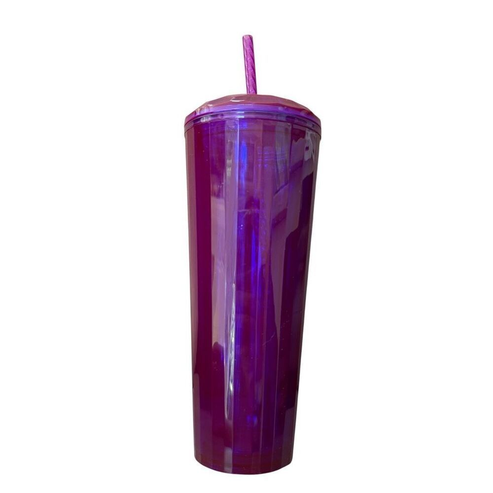 Starbucks 2021 Fall Purple Kaleidoscope Dome Tumbler Cold Cup Venti 24oz - Picture 2 of 4